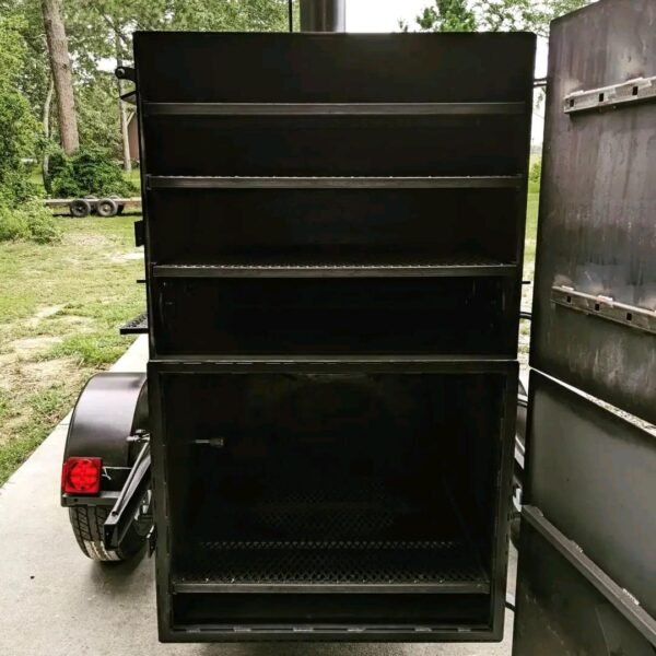 500 gal smoker with a large warming box - Image 5